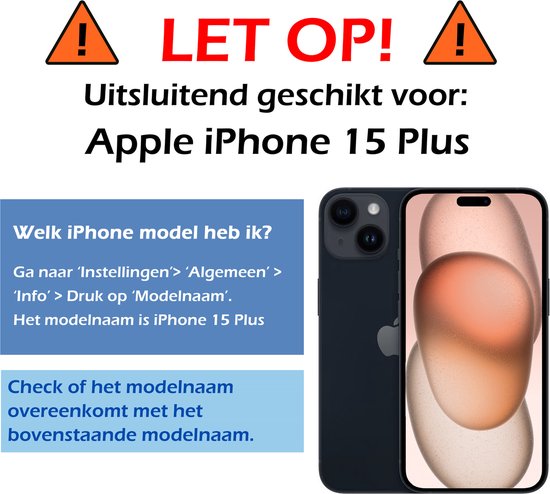 Screenprotector - 2 Stuks - Geschikt voor Apple iPhone 15 Plus - Met Installatie Frame - Gehard Glas - Beschermglas - Tempered Glass - Screen Protector