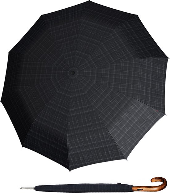 Knirps Smart & Casual Line Minimatic Light Umbrella Black Check