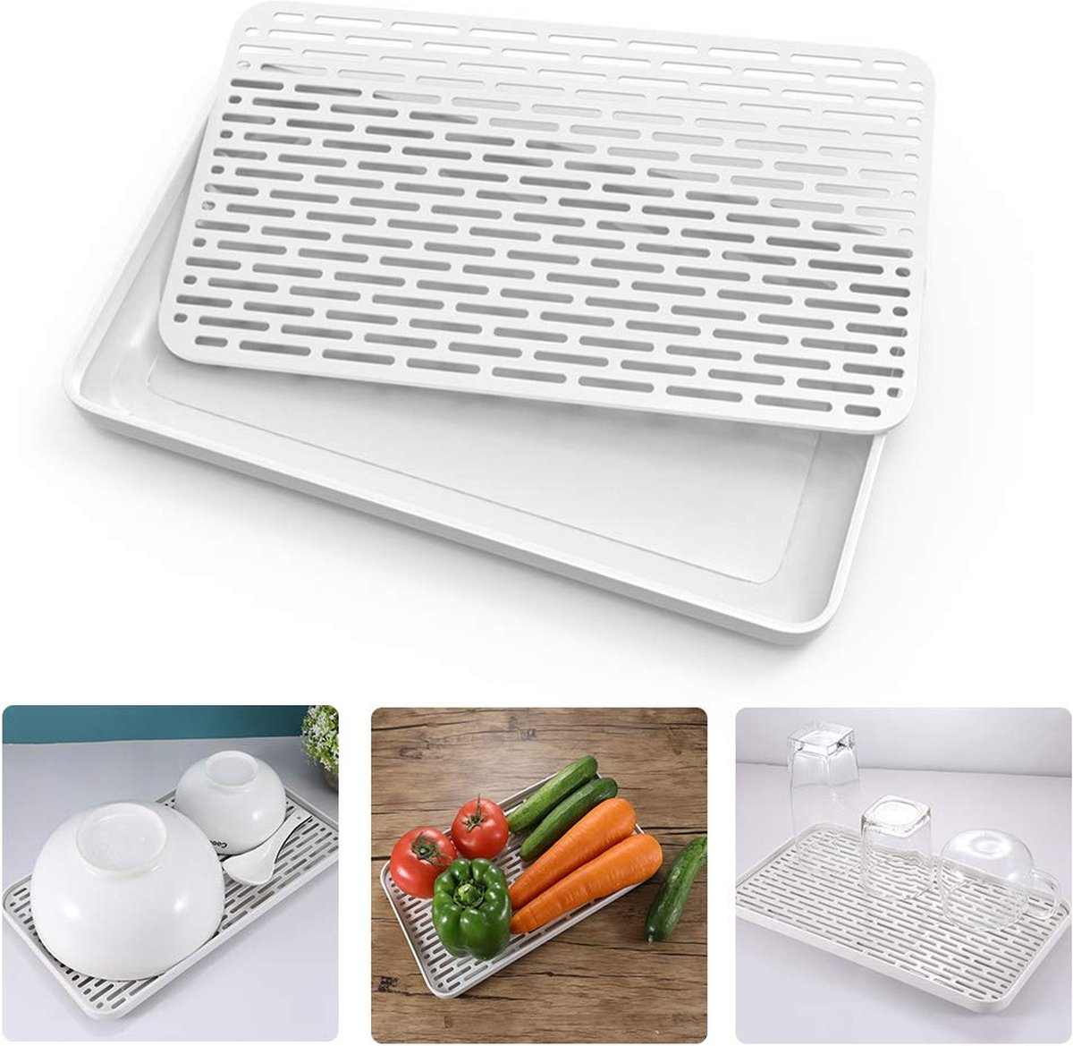 Goedkoopste Goodivery ® Afdruipmat met Multifunctioneel Ontwerp voor Keuken en Badkamergebruik