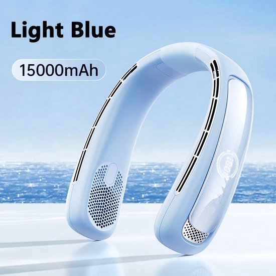 Handventilator Draagbare Nekventilator Mini-USB De Bladloze Nekventilator Met 4000 Mah Batterij 3 Snelheden 360 Instelbare Kleinere Miniventilator Voor Thuis Op Kantoor Op Reis