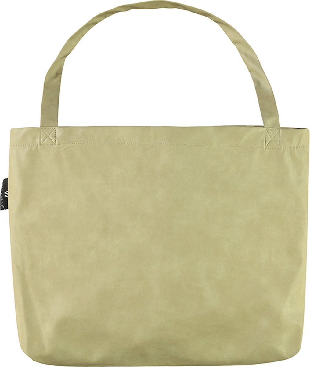 Wallabag - Tote Bag - Luiertas - Shopper - Mom Bag Vintage Leather Beige