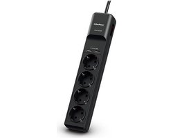 CyberPower Prof. 4xschuko/2xUSB overspanningsbeveil.P0420SUD0-DE