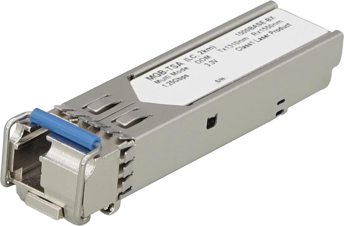 PLANET MGB-TSA netwerk transceiver module Vezel-optiek 1000 Mbit/s mini-GBIC