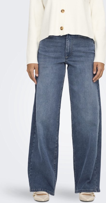 Only Jeans Onlmadison Blush Hw Wide Dnm Tai853 15338787 Spécial Blue Gris Denim Femme Taille - W32