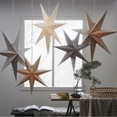 Star Trading Étoile de Noël Decorus byStar Trading, étoile de Noël en papier 3D en or avec ornements, étoile décorative à suspendre, Ø : 63 cm