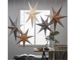 Papieren kerstster Decorus goud - 63x63 cm - Kerstdecoratie