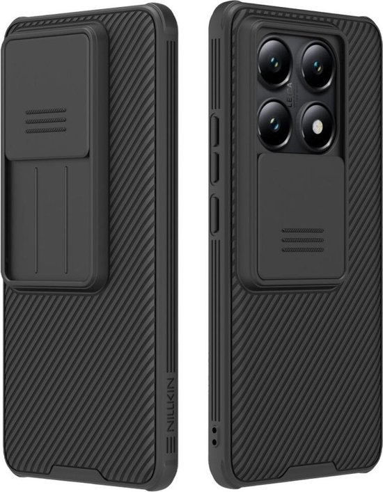 Nillkin CamShield Case adapté pour Xiaomi 14T Pro - Coque arrière avec curseur de caméra - Protection Extra de la caméra - Zwart