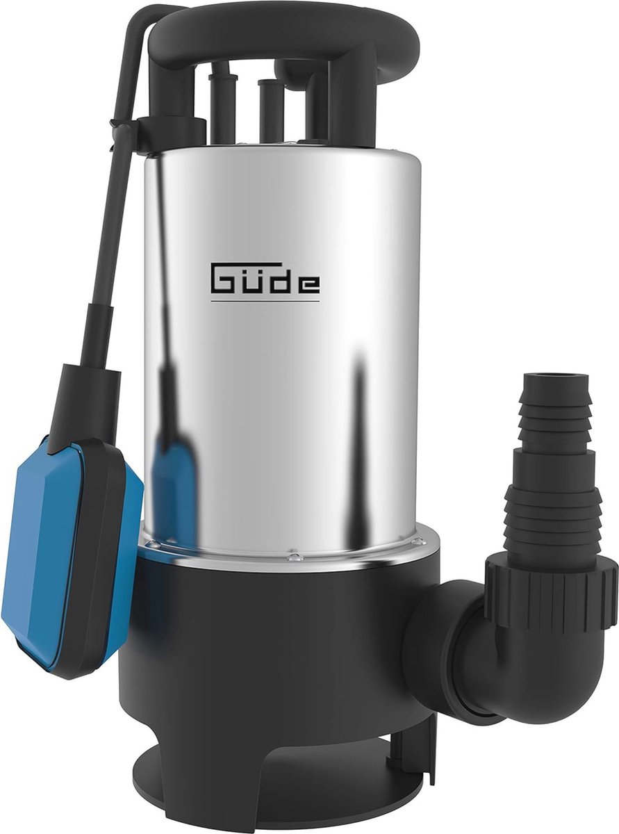 Dompelpomp voor Vuilwater - 1100W, 20000 L/H, Max. Opvoerhoogte 8M