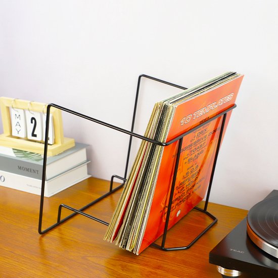 Cube De Rangement En Bois Pour Vinyles LP - Système Empilable, 38x34x38 Cm | Stockage Environ 100 Disques