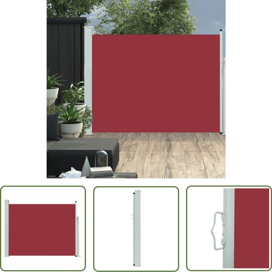 Brixy Verstelbaar Windscherm – 300 x 160 cm – Uitrekbaar – Inrolbaar – Zonnewering – Buitenruimtes, Strand, Patio, Balkon, Camping - Beschutting – Zijkant Luifel – Weerbestendig - Antraciet