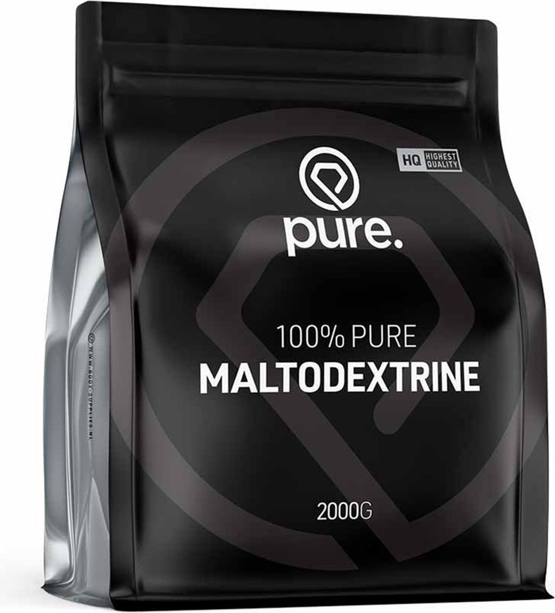 Goedkoopste Pure. Maltodextrine - 2000gr - koolhydraten - gluten vrij - vetarm - 100 natuurproduct
