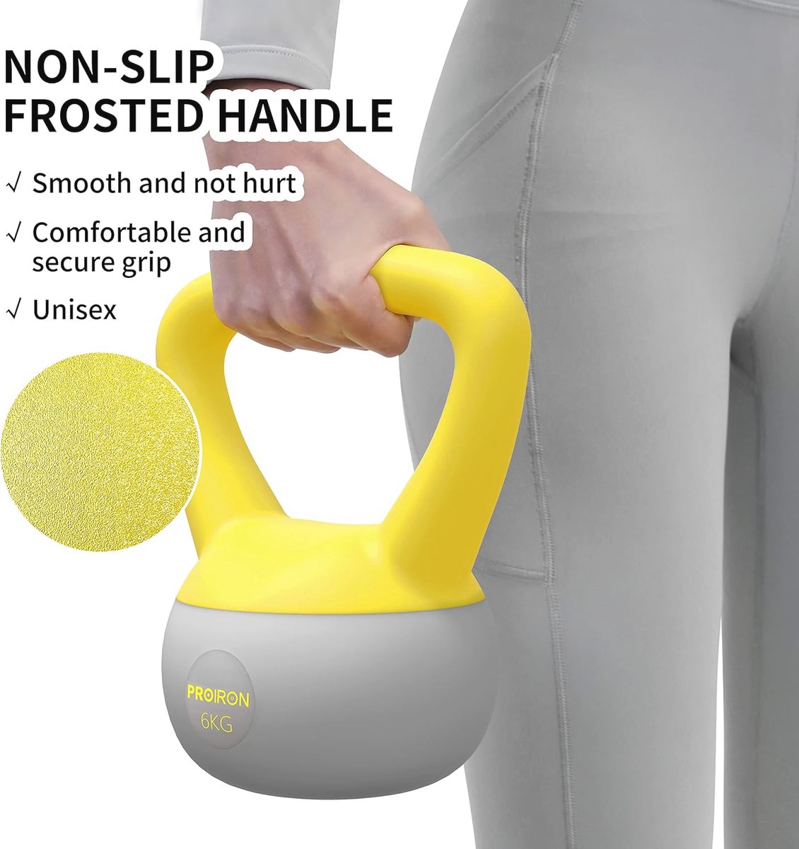 Zachte Kettlebells voor Thuisgym - Antislip Handvat, Ideaal voor Krachttraining en Fitness – foto 4