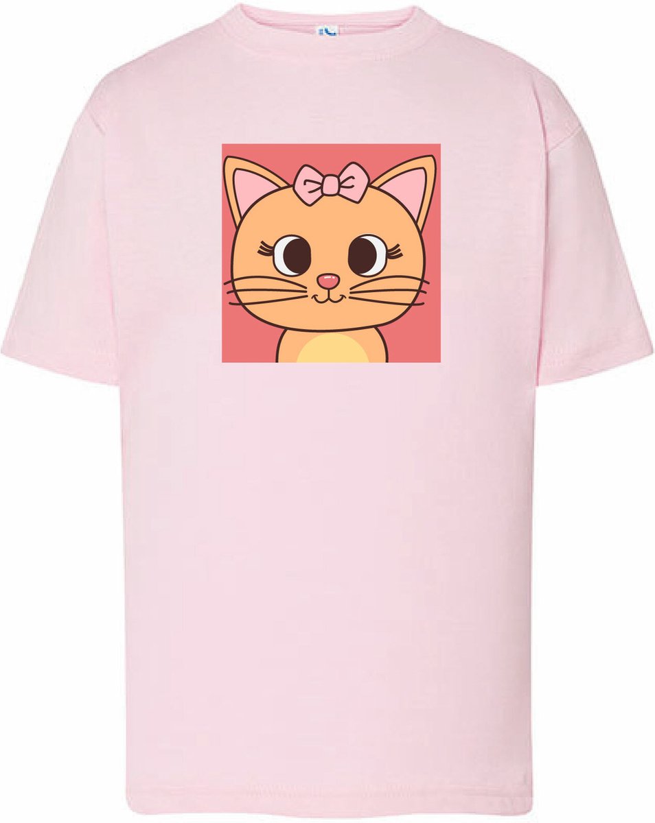 Kids - T-Shirts - Cat 1-Roze-152