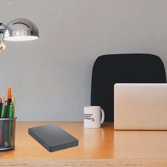 White-label Harde Schijf Extern - Draagbare - 1TB Opslag - Grijs van Merkloos — afbeelding 3