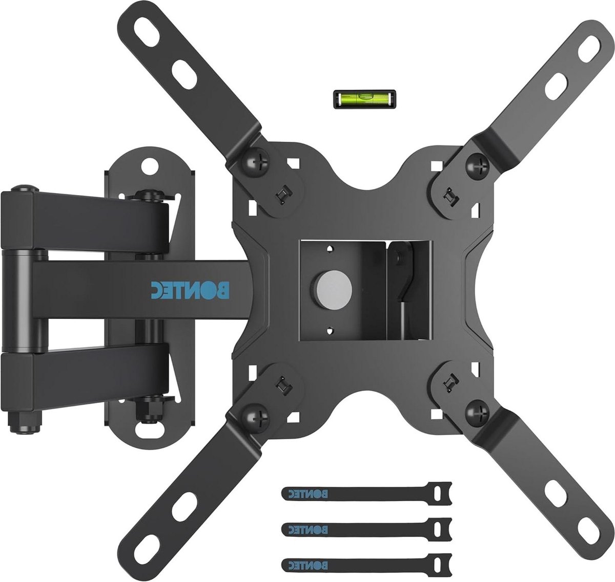 Muurbeugel voor 13-42 inch TV's | Tilt Swivel & 360°Rotation | Max VESA 200x200mm | 20kgs | Veiligheidsschroeven