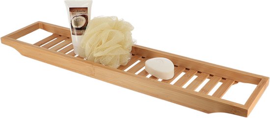 FRG212-N 80cm Lang - Badplank van Bamboe Hout Badrek Houders
