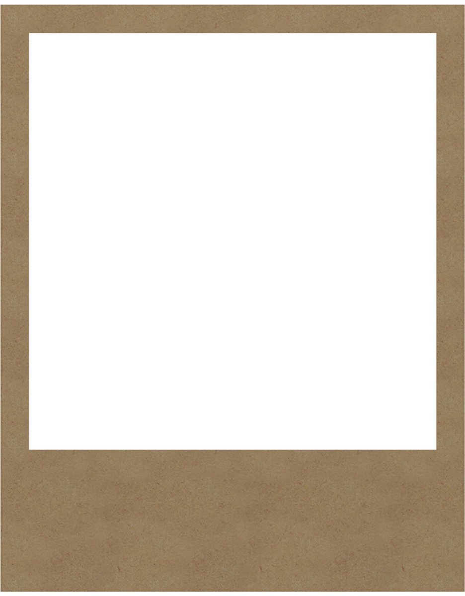 Gomille MDF Figuur photobooth lijst polaroid 49x62 cm duurzaam hout.