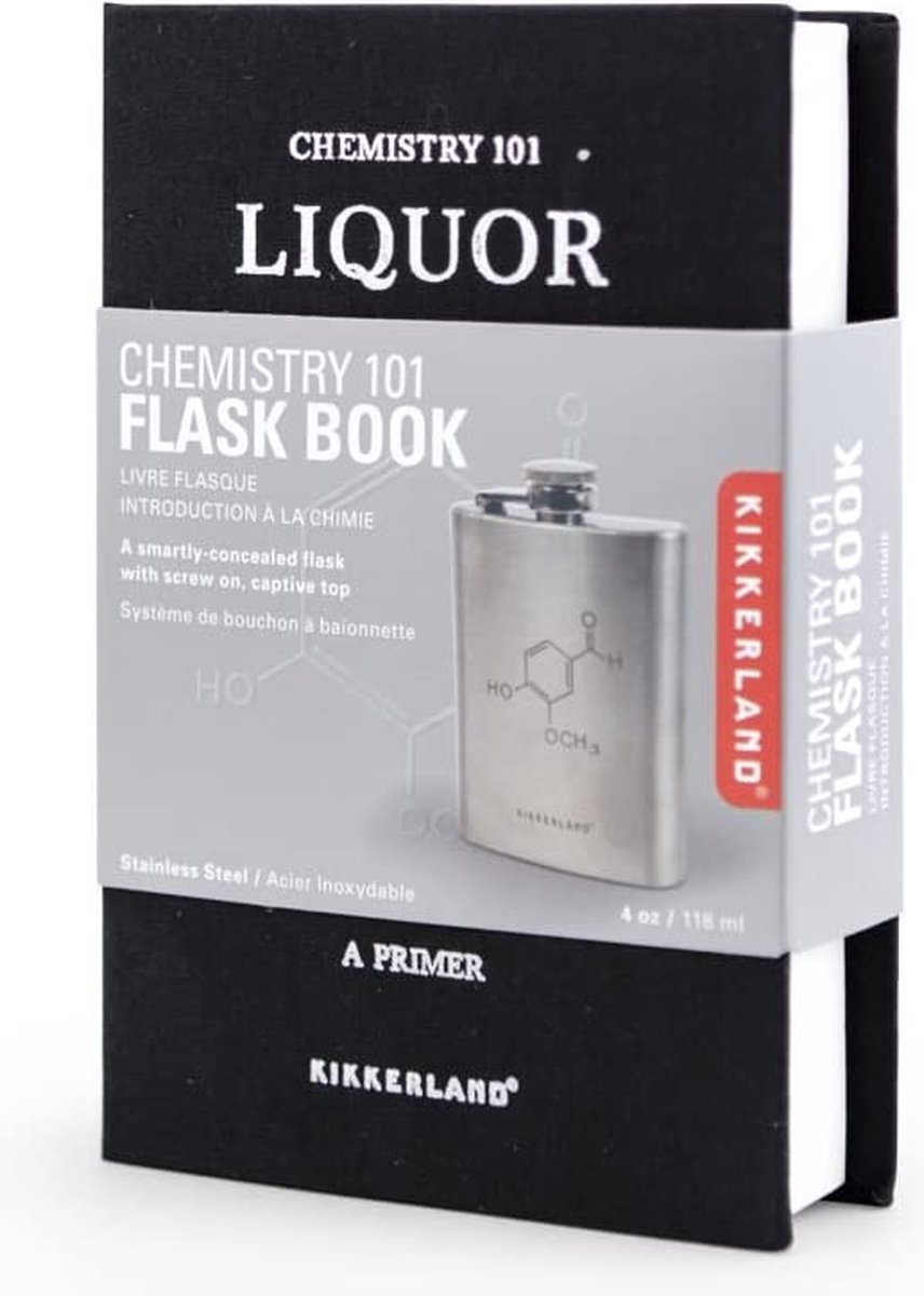 Kikkerland Leren Heupfles - 200 ml - Drinkfles - Outdoor