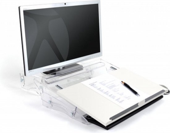 Portadocumentos Plástico FlexDesk 630N De Bakker Elkhuizen | Color Blanco, Organizador De Escritorio