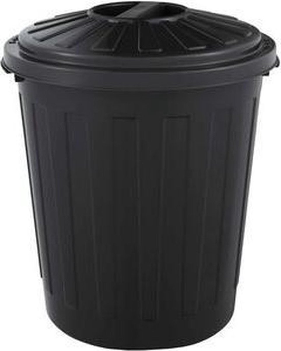 Afvalbak Rond M/d Mini-bin 24x29 - 7 L Zwart Ok Keeeper 10212