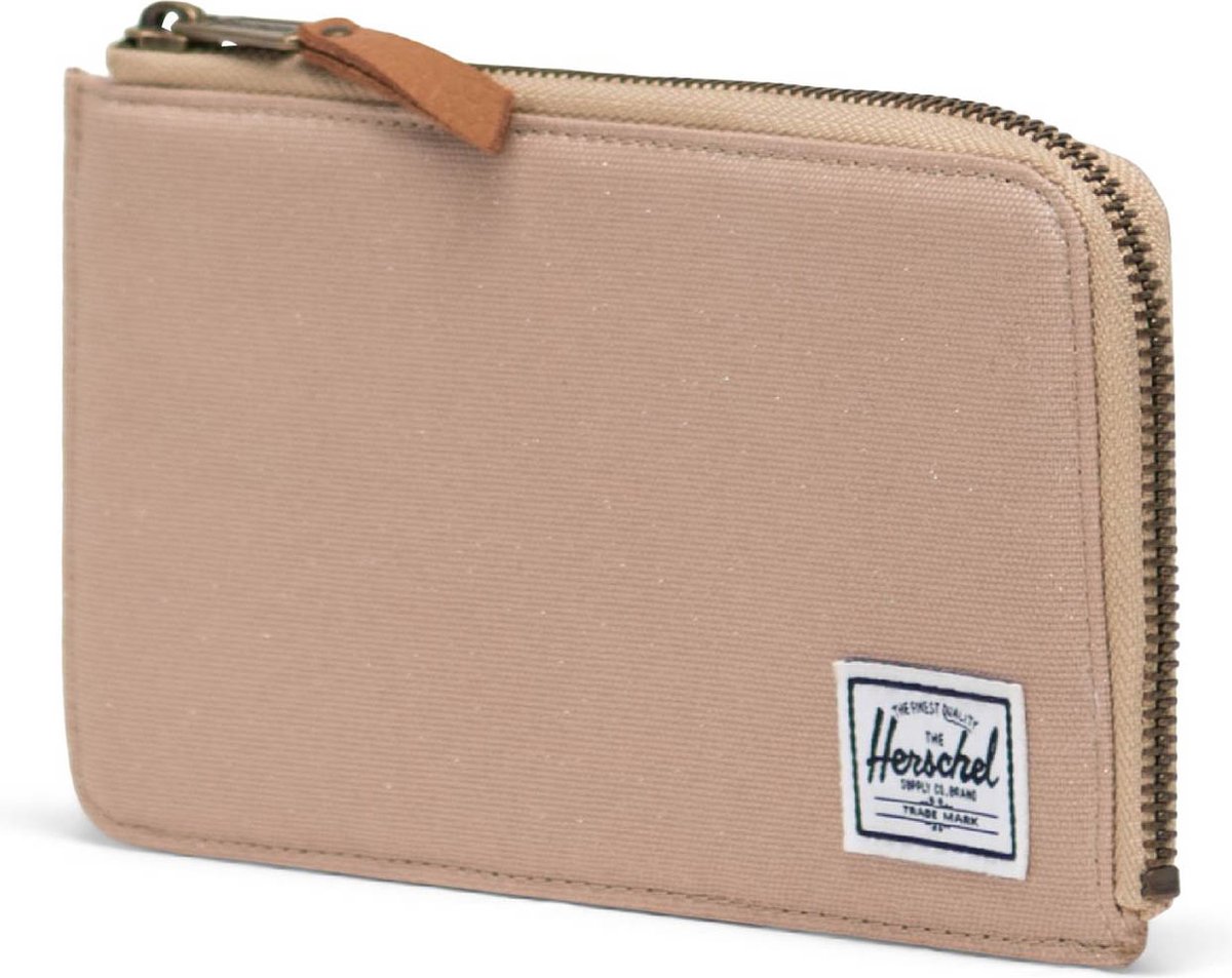 Herschel Portemonnee Jack Large RFID Wallet Gilded Beige Sparkle Roze