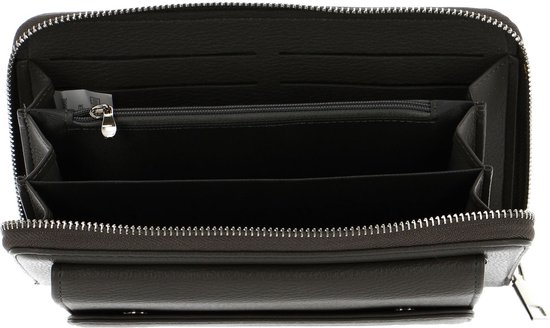 SEIDENFELT MANUFAKTUR Porte-monnaie Sac téléphone portable Linsell Multi Wallet Antracite Gris foncé