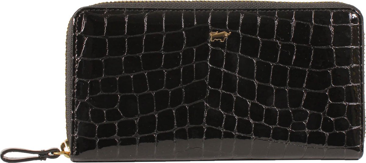Braun Büffel Portemonnee Verona Zip Wallet 18CS Schwarz Zwart
