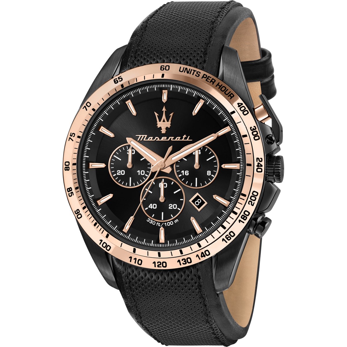 Maserati - Heren Horloge Traguardo R8871612038 - Zwart