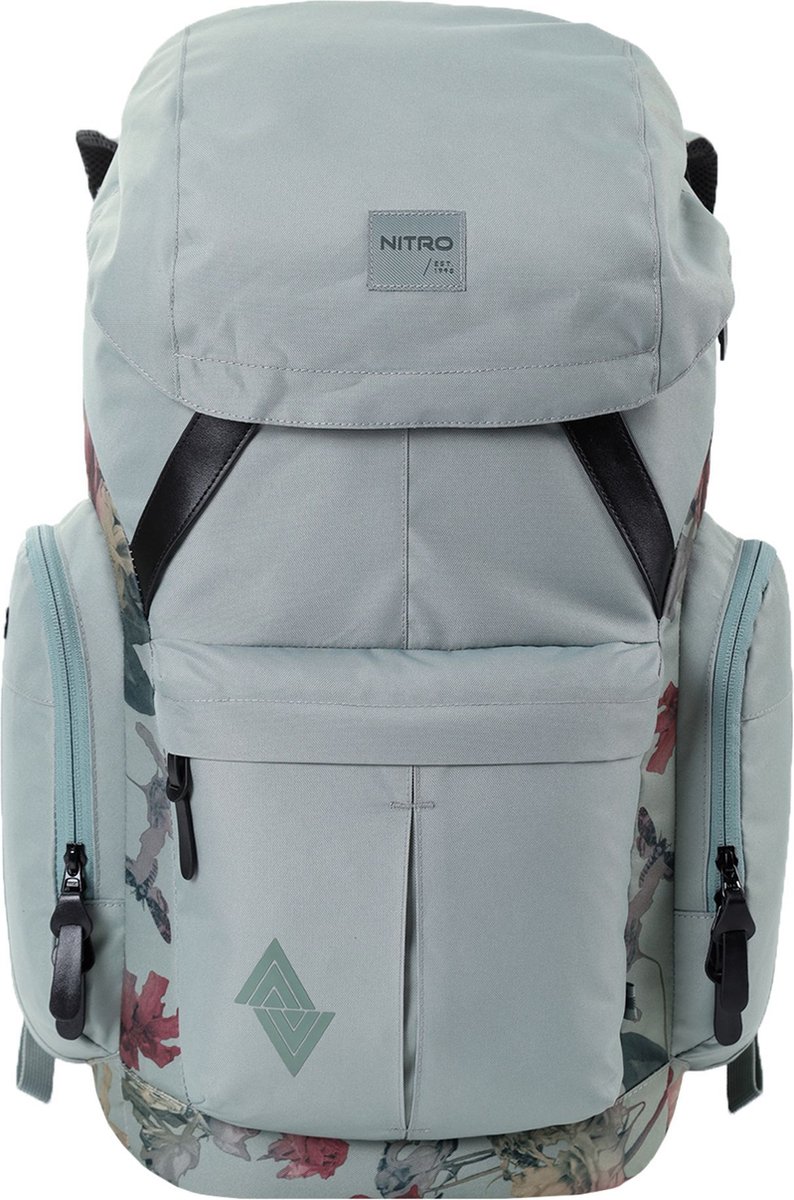 NITRO Vrije tijd rugzak Rugzak met laptopvak Daypacker Two Backpack 32L Dead Flower Lichtgroen