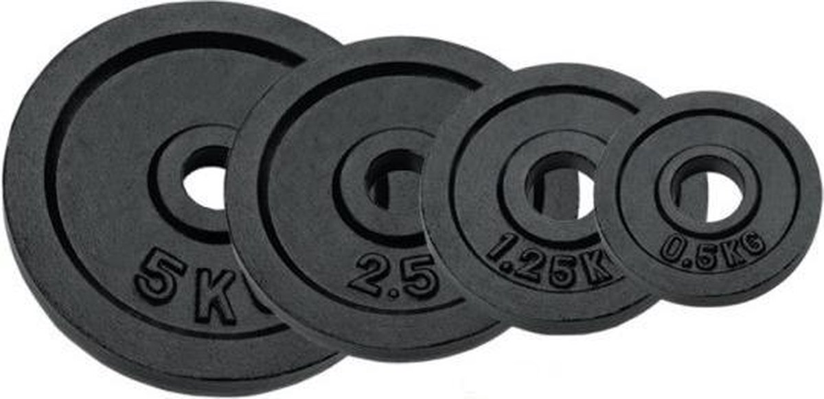 Halterschijven - Bumperplates - 50MM - 25 kg - Per stuk