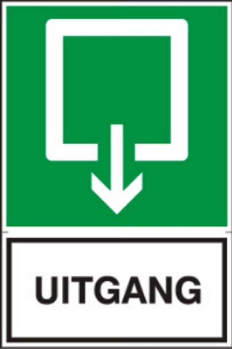 Artelli Sticker Uitgang (Prijs per stuk)
