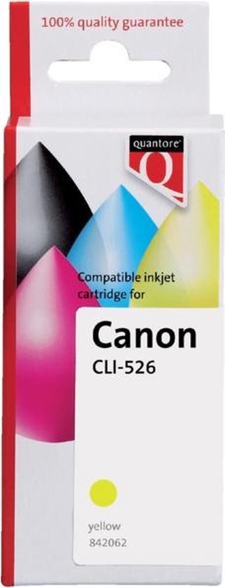 Quantore Inktcartridge Quantore Canon CLI-526 geel - 1 stuk