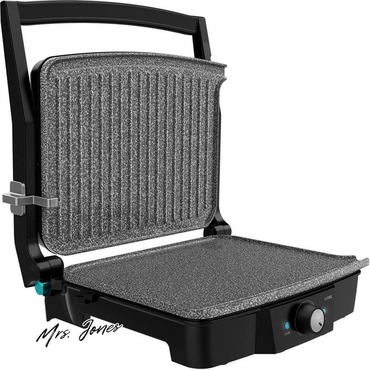 Mrs. Jones Elektrische grill 2000 W grill grill strijkijzer en sandwichmaker keramische coating mix-superfi opening 180° vetopvangbak .