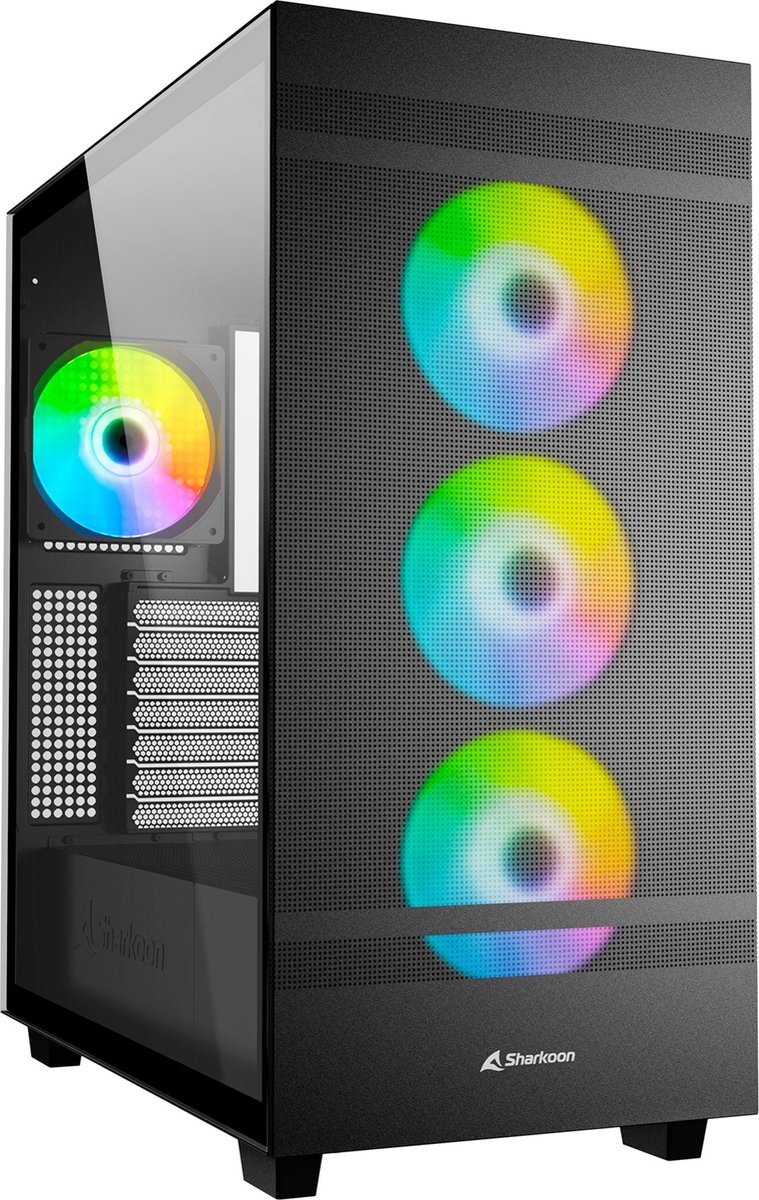 ATX Semi-tower Box Sharkoon Rebel C50 RGB ATX Black