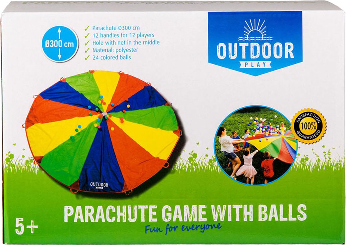 Outdoor Play Parachutedoek met Ballen