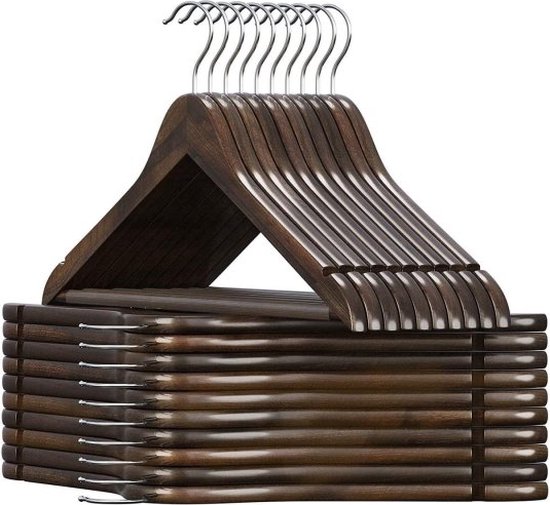 VENDU - Lot De 9 Anciens Cintres En Bois - Le Grenier De Lisette