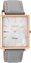 Rosé goudkleurige OOZOO horloge met rosé goudkleurige metalen mesh armband - C8184