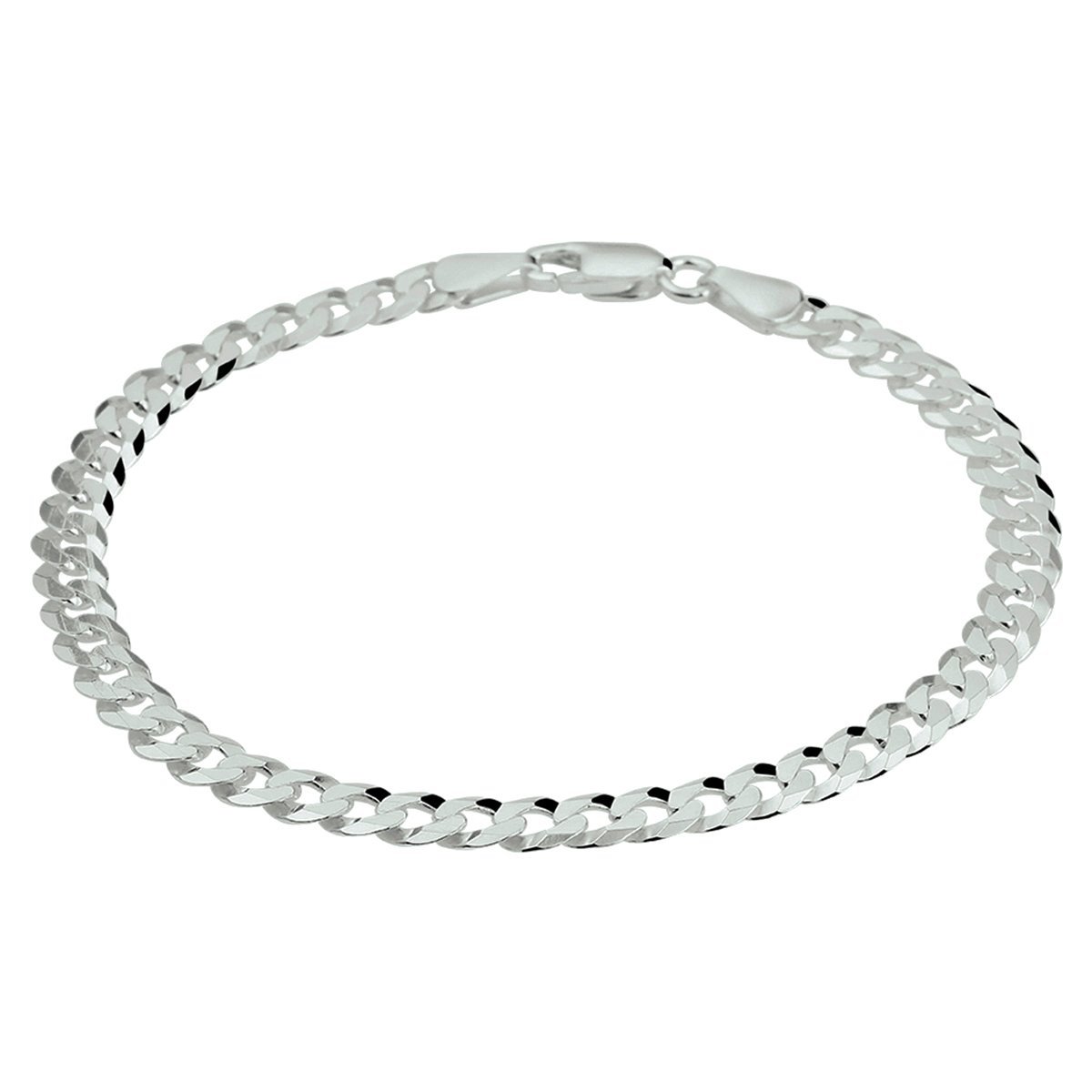 gourmette 8-zijdes geslepen 5,4 mm zilver gerhodineerd