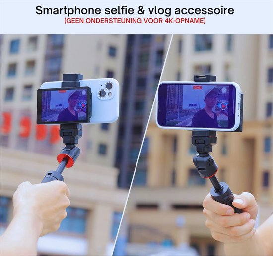 Moniteur Selfie Magnétique 1080P HD Pour Smartphone - Support Téléphone Et Télécommande Bluetooth Inclus
