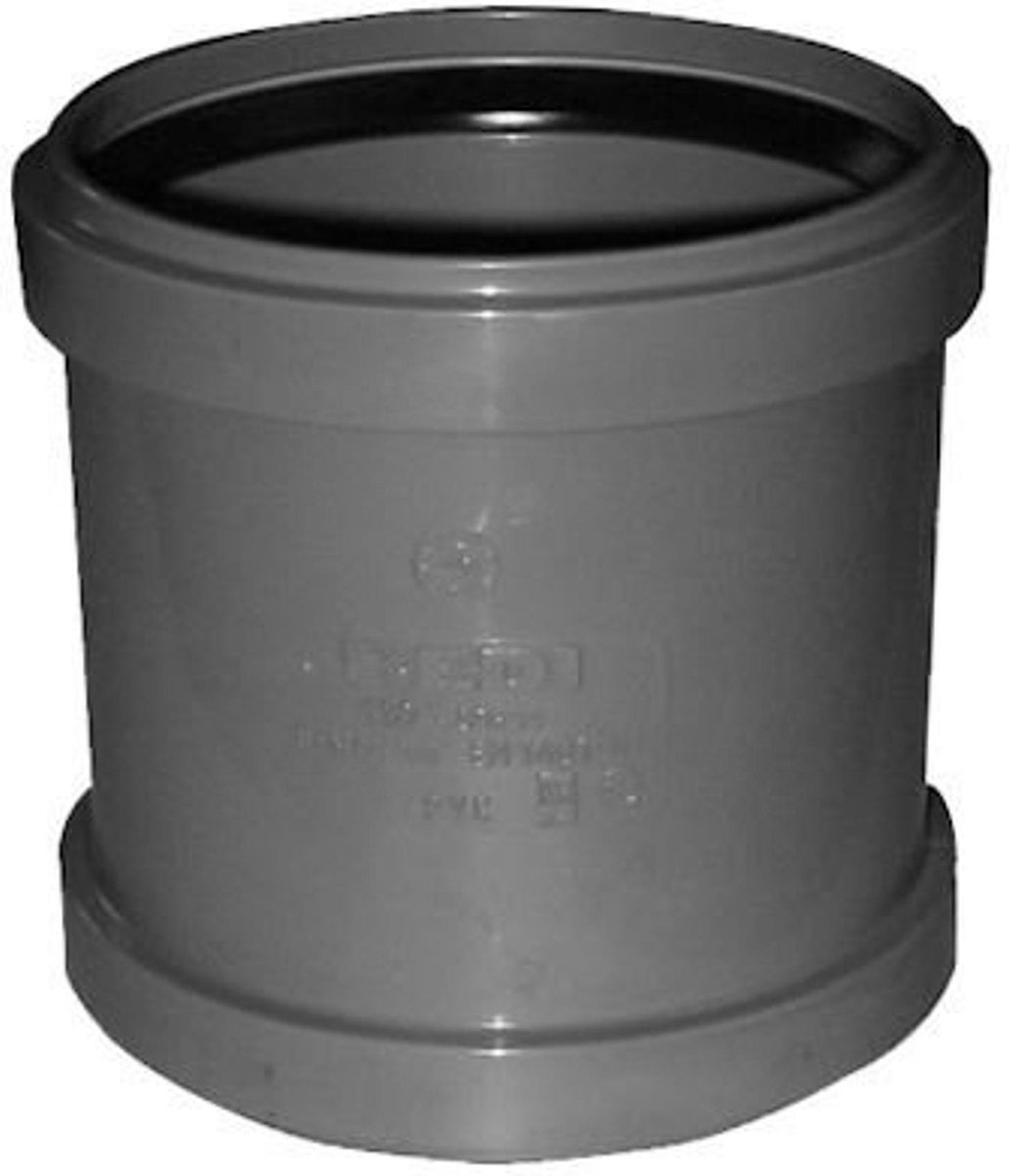 Nicolle/ Jimten/ Redi Pvc Overschuifmof 2Xmanchet Grijs 40Mm