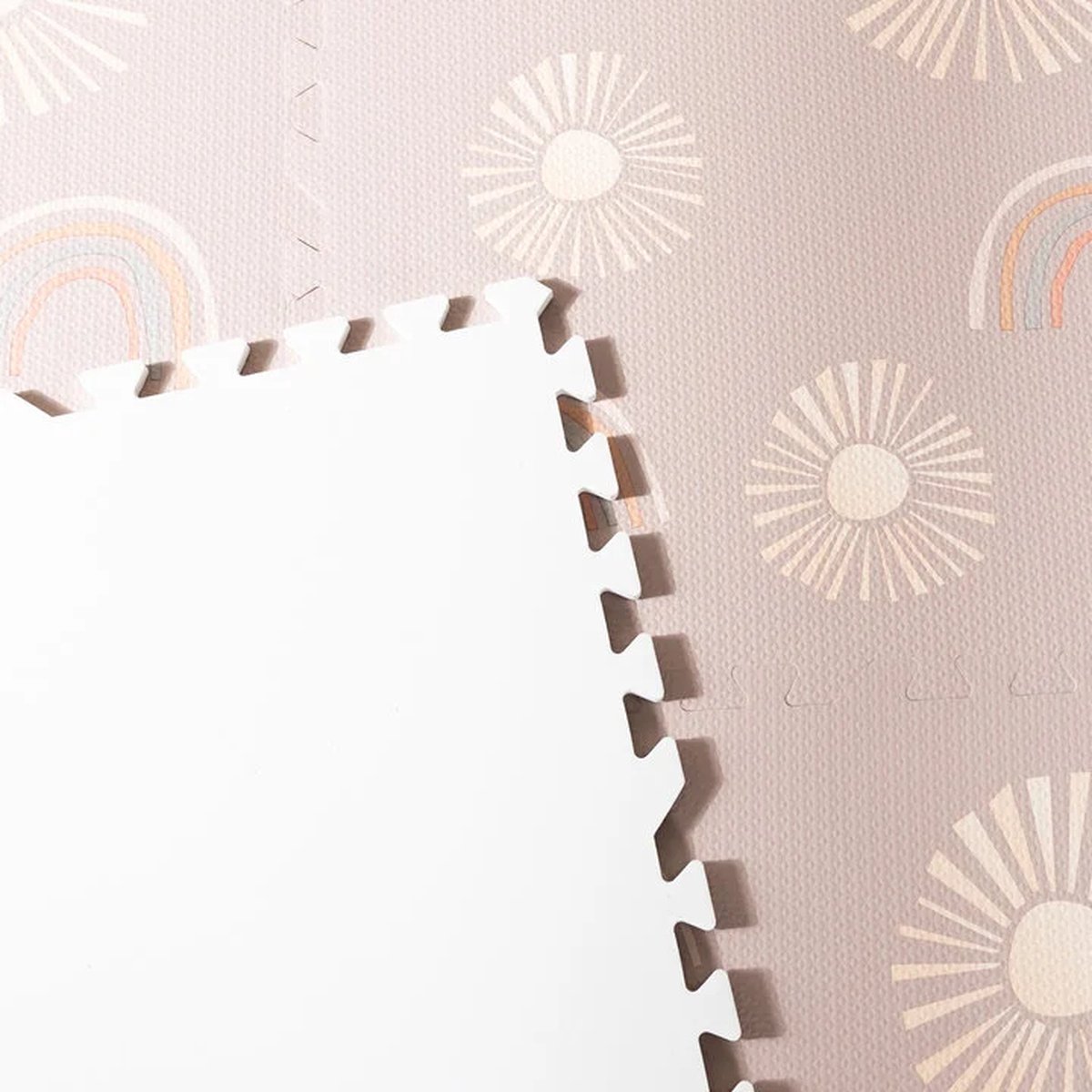 NilaFee® - Speelkleed - Speelmat - Puzzelmat - Baby - Foam - 120 x 180 cm - Uitbreidbaar - Yoga mat - Fitnessmat - Vloerbeschermer - Rainbow Pink — afbeelding 3
