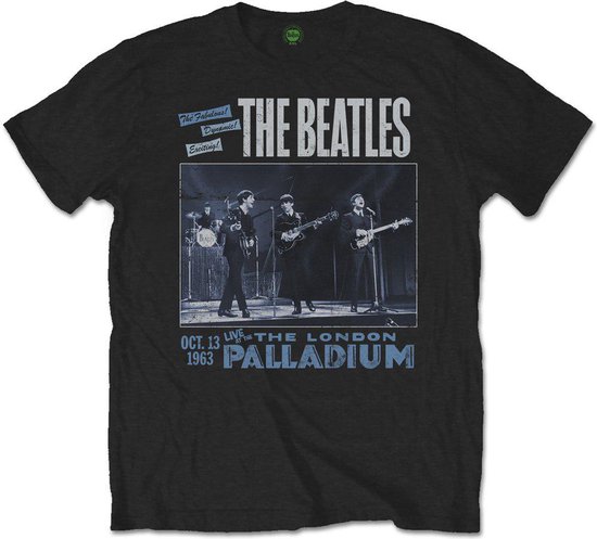 The Beatles - 1963 The Palladium Heren T-shirt - XXL - Zwart