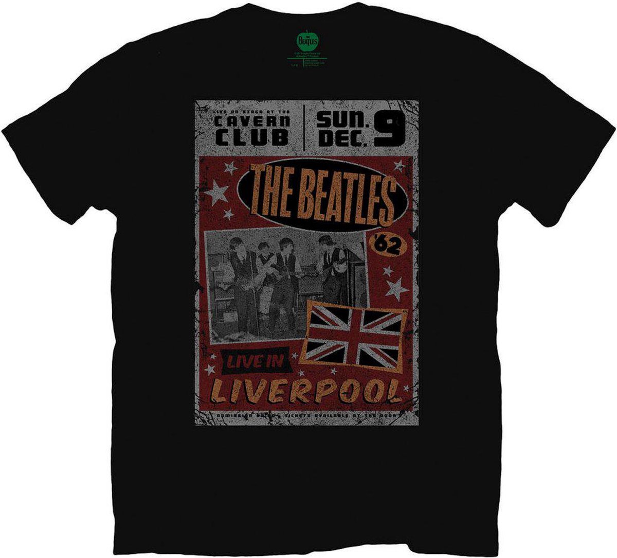The Beatles - Live In Liverpool Heren T-shirt - XXL - Zwart