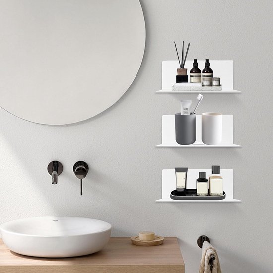 aimu Set van 3 Drijvende planken Muur gemonteerd
