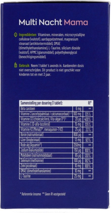 VitaKruid Multi Dag & Nacht Mama 180 tabletten