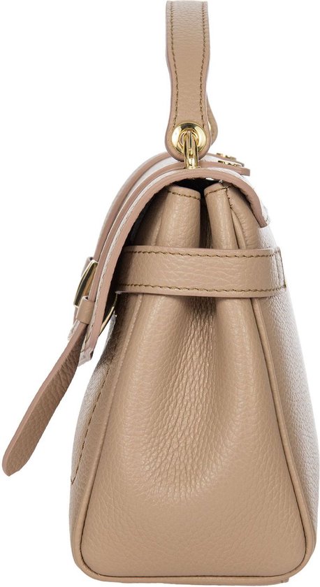 BRIC'S Leren Schoudertas Handtas Gondola Ninfea Bag Cameo Oud roze