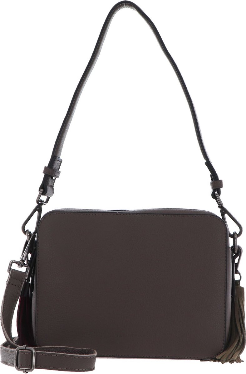 FREDsBRUDER Leren Schoudertas Selma Camera Bag Taupe Bruine