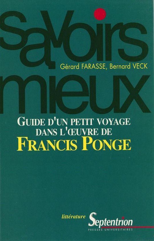 Savoirs Mieux - Guide d’un petit voyage dans l’œuvre de ... - cover