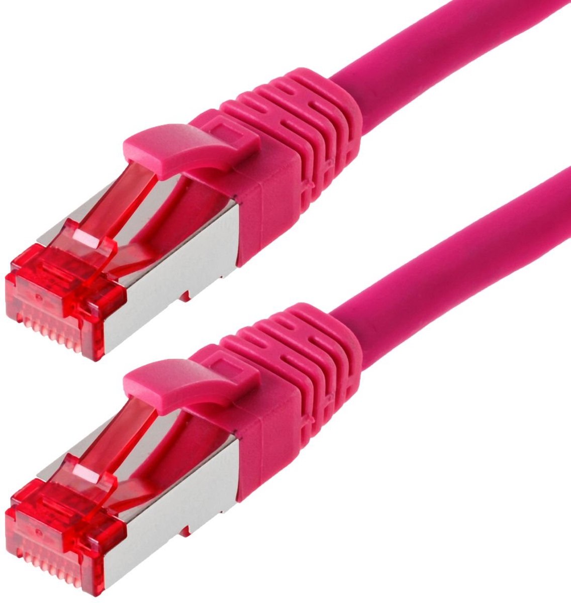 Patchkabel S/FTP Cat 6 magenta 0,25 m