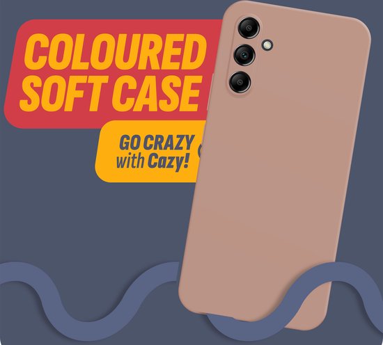 Cazy hoesje geschikt voor Samsung Galaxy A34 Hoesje - Color Backcover - Roze